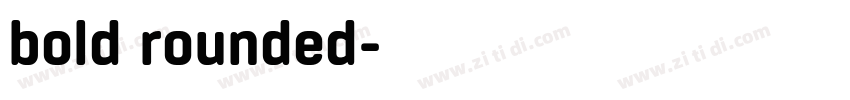 bold rounded字体转换